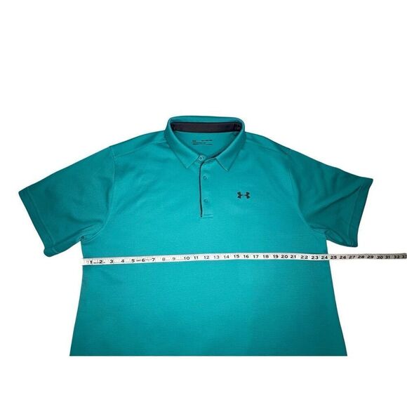 Under Armour Tech golf polo - teal - 2XL - Picture 5 of 7